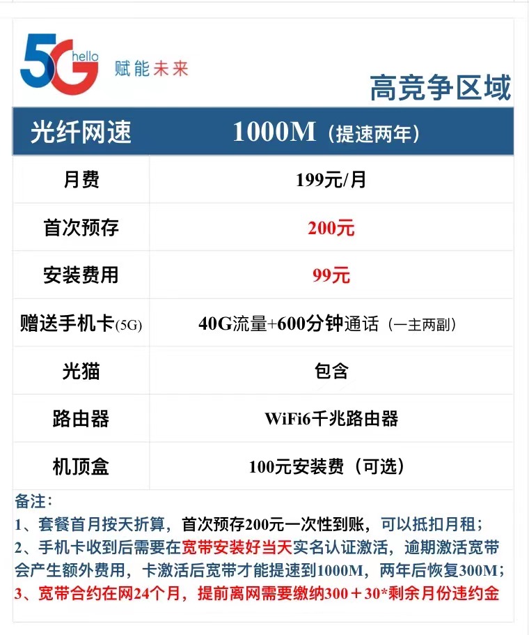 2022廣州電信寬帶辦理套餐資費(fèi)價(jià)格表(包年/月優(yōu)惠申請(qǐng)）