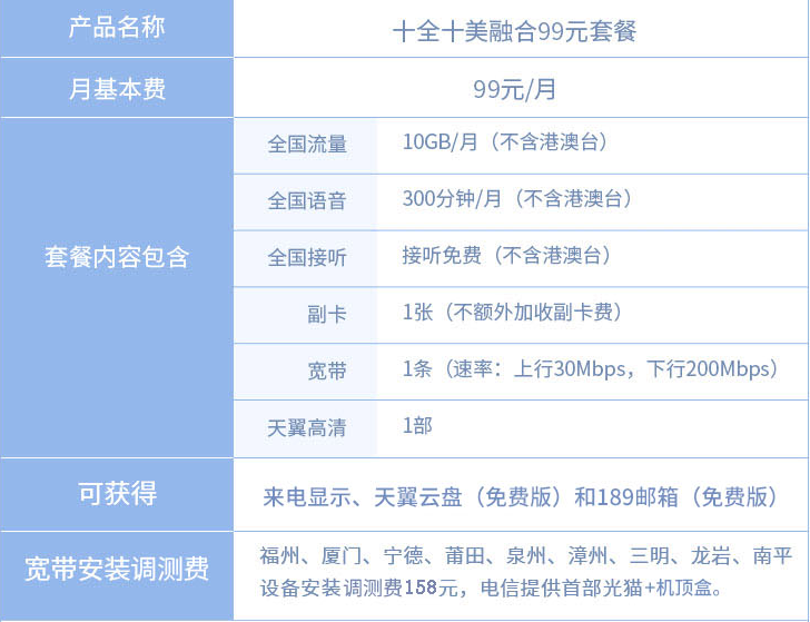 2022福建廈門(mén)電信寬帶辦理安裝 無(wú)線WIFI寬帶套餐價(jià)格表