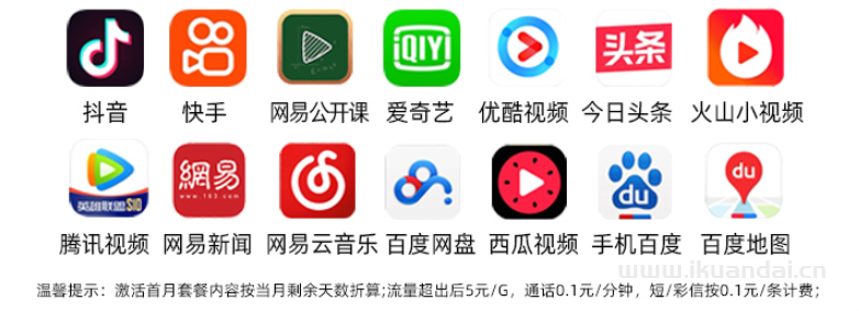 電信星雨卡29元包70G通用流量+30G定向流量+通話(huà)0.1元/分鐘