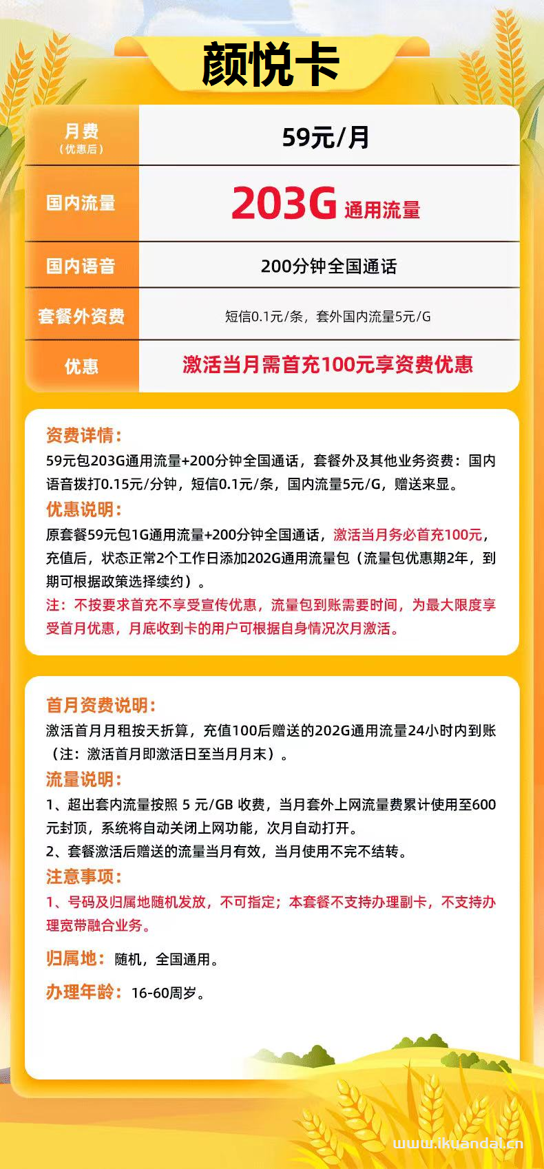 聯(lián)通流量卡哪個最劃算？新王卡203G通用流量+200分鐘通話（長期套餐辦理）