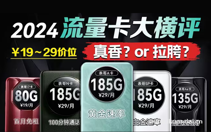 電信19元無限流量卡套餐介紹（手機申請辦理入口）