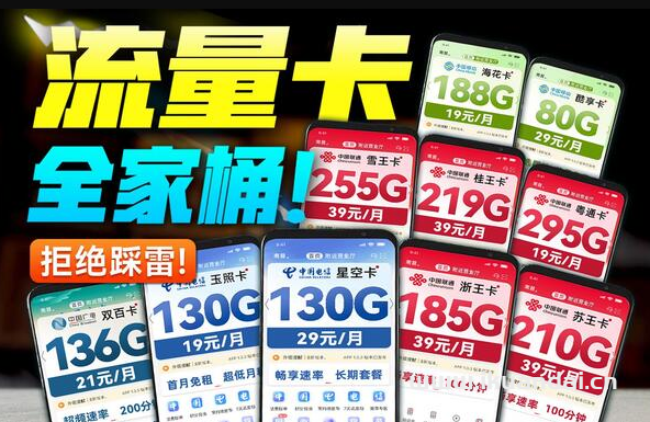 2024年手機(jī)流量卡推薦，電信、聯(lián)通、移動(dòng)、廣電套餐申請(qǐng)辦理攻略指南